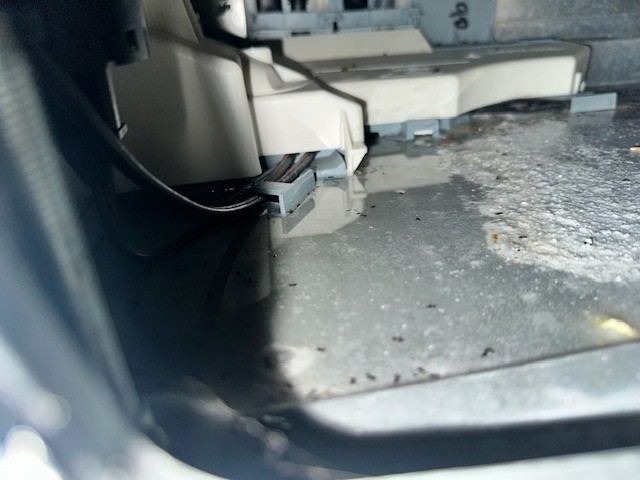 Water leakage from dishwasher base